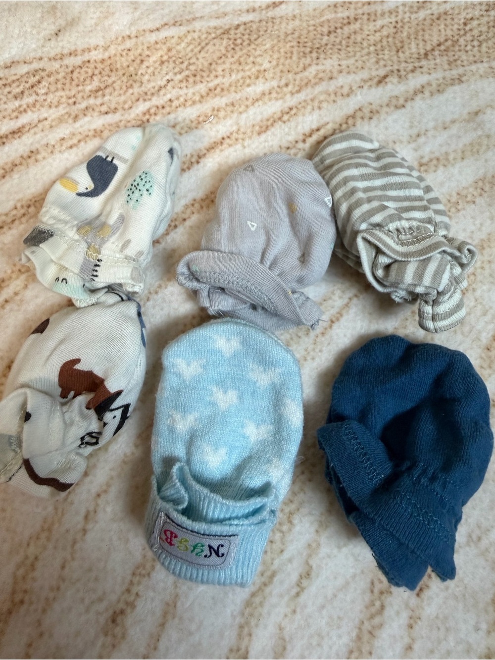 Assorted Newborn Hand Mittens - Picture 3 of 3